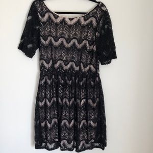 Black lace dress